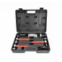 AWTOOLS AW32269BL 1000 g kalvio plaktukas su stiklo pluošto kotu ir skersiniu smaigaliu, juodas