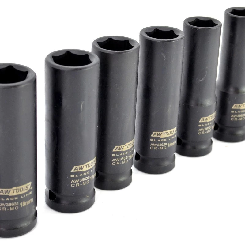 AWTOOLS AW38690BL 172 dalių chromuoto vanadžio veržliarakčių rinkinys su 1/4 colio, 3/8 colio, 1/2 colio pavaromis, 72 dantų reketais, E-Torx, antgaliais ir formuotu dėklu