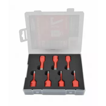 AWTOOLS AW47307 7 dalių HSS grąžtų rinkinys DIN 338 – 2-10 mm metalo, medžio ir plastiko gręžimui
