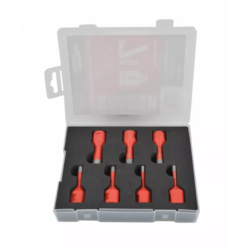AWTOOLS AW47307 7 dalių HSS grąžtų rinkinys DIN 338 – 2-10 mm metalo, medžio ir plastiko gręžimui