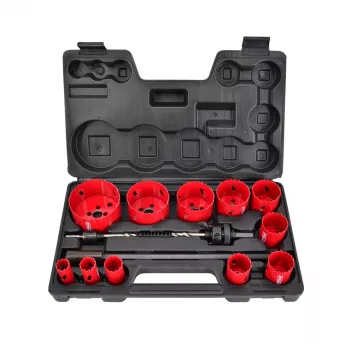 AWTOOLS AW49661 Bimetalinis skylėtas pjūklas 60 mm su kintamo žingsnio dantimis metalui, medžiui, plastikui, gipso kartoniui ir gipso plokštėms