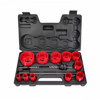 AWTOOLS AW49661 Bimetalinis skylėtas pjūklas 60 mm su kintamo žingsnio dantimis metalui, medžiui, plastikui, gipso kartoniui ir gipso plokštėms