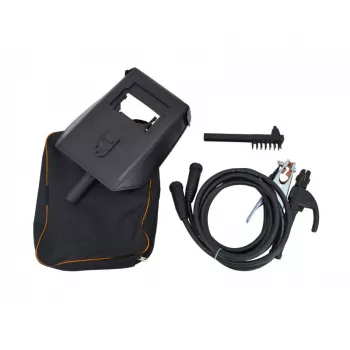 AWTOOLS AW50507BL Automatinis suvirinimo šalmas su saulės elementu ir ličio baterija, šešėlis 9-13, 92x42 mm matymo laukas
