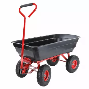 AWTOOLS Sodo vežimėlis / Savivartis 4 ratai 75L
