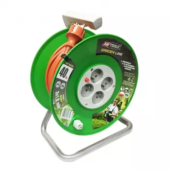 AWTOOLS Garden Line ilginimo laido būgnas 20m 3x1mm 10A/2300W