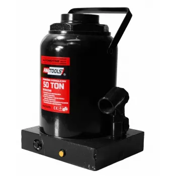 AWTOOLS Hidraulinis butelinis domkratas 50 t, kėlimo diapazonas 300–480 mm, tvirtas plienas, CE atitiktis