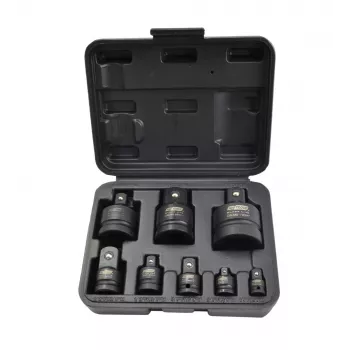 AWTOOLS Smūginis lizdo adapteris ir reduktorių rinkinys 8 dalių CrMo Black Line