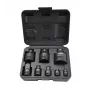 AWTOOLS Smūginis lizdo adapteris ir reduktorių rinkinys 8 dalių CrMo Black Line