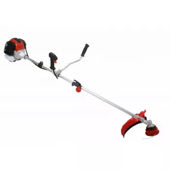 AWTOOLS benzininis žoliapjovės trimmeris BC620 3.5HP 62cc 2 taktų krūmapjovė su dviračio rankena, 3 peiliais ir dvigubais petnešomis