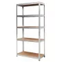 AWTOOLS Shelf Rack 5 Shelves 180x90x40 cm Load 250 kg per Shelf 5.0 mm Galvanized Steel