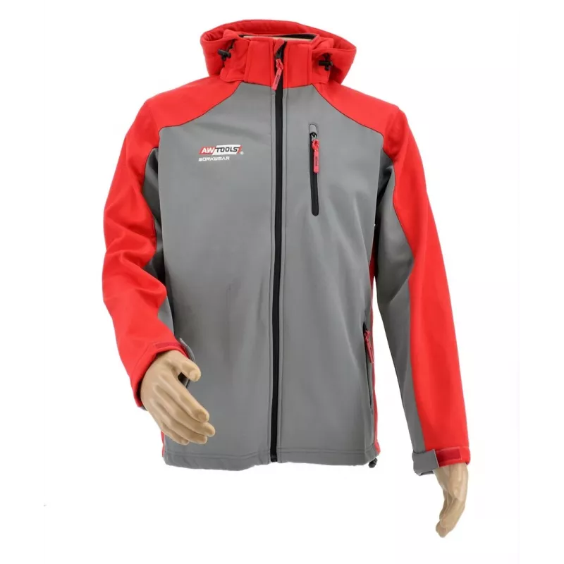 AWTOOLS Softshell Striukė Džemperis T4 Red-Grey L