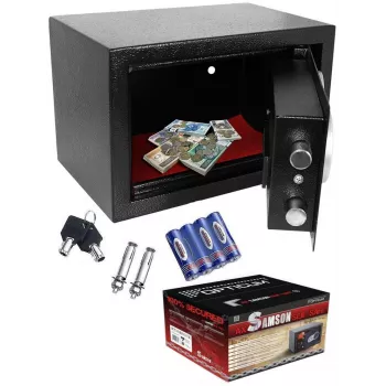 AX Samson S1 sertifikuotas rakinamas sieninis seifas, antracito spalvos, 11,2 L