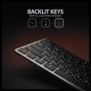 AXAGON HMC-KB-CRL USB-C klaviatūra su 9-in-1 stotele, HDMI 4K, PD 100W, Gigabit Ethernet, kortelių skaitytuvu, juoda