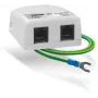 AXON NET PROTECTOR Apsauginis įtaisas nuo įtampos šuolių Gigabit Ethernet, RJ45, 8 laidų apsauga, montuojamas ant sienos, metalinis korpusas