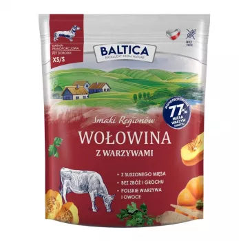 BA5 BALTICA Smaki Regionów Jautiena su daržovėmis mažų veislių šunims mono sausas ėdalas 1kg