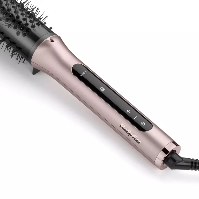 BaByliss HSB200E Volume Boost šildomas tiesinimo šepetys – šiltai rožinis