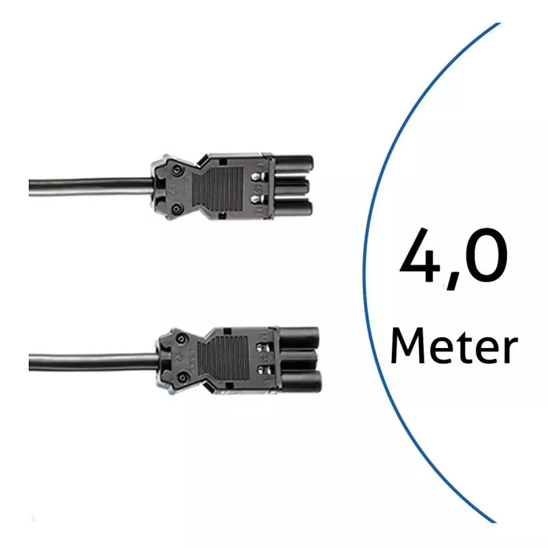 BACHMANN GST18i3 Power Extension Cable 4m Black
