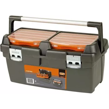 Bahco 4750PTB60 įrankių dėžė / dalių organizatorius, 600 x 270 x 270 mm, polipropilenas, juoda/oranžinė, išimama dėklas, užrakinama