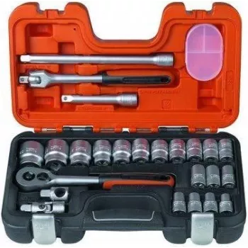 Bahco S240 24 dalių 1/2 inch pavaros lizdų rinkinys (10-32 mm)