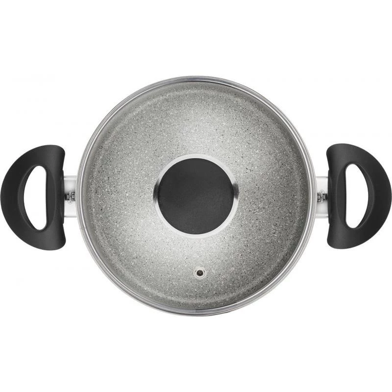 BALLARINI Ferrara 20 cm keptuvė su 4 mm dugnu, Titanium Mineralia neprideganti danga, indukcijai pritaikyta, minkšta rankena