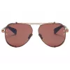 BALMAIN BPS-125E-62 Vyriški pilotiniai akiniai nuo saulės, ginklo metalo spalvos, 62 mm