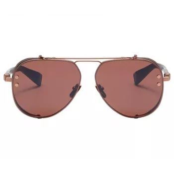 BALMAIN BPS-125E-62 Vyriški pilotiniai akiniai nuo saulės, ginklo metalo spalvos, 62 mm