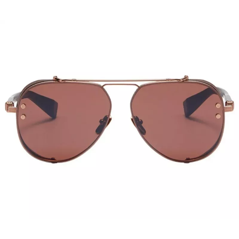 BALMAIN BPS-125E-62 Vyriški pilotiniai akiniai nuo saulės, ginklo metalo spalvos, 62 mm