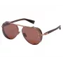 BALMAIN BPS-125E-62 Vyriški pilotiniai akiniai nuo saulės, ginklo metalo spalvos, 62 mm