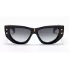 Balmain BPS-151A-55 moteriški akiniai nuo saulės, juodas acetatas, pilki polikarbonato lęšiai, 55 mm
