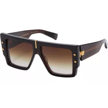 BALMAIN Moteriški akiniai nuo saulės BPS-144C-57 Cat Eye Acetate Rėmelis Pilki Lęšiai 57/14/145 mm