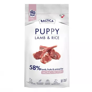 BALTICA Nutraceutic Puppy Lamb with Rice Mono sausi šunų ėdalo 3 kg
