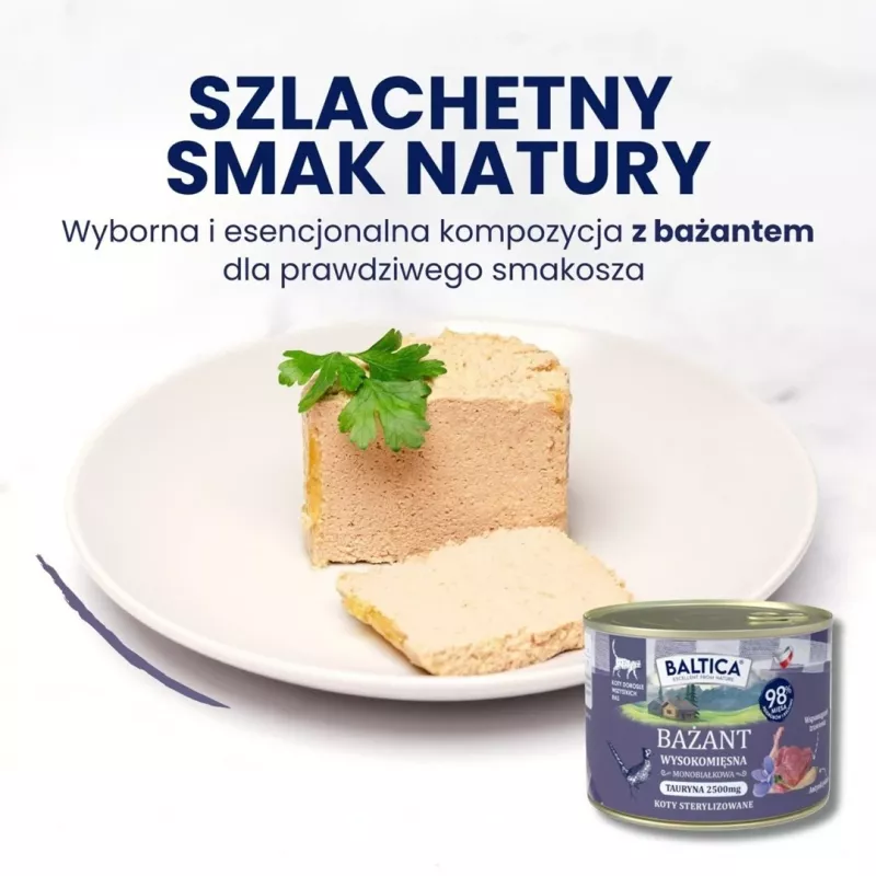 BALTICA Regional Flavours Suaugusių kačių ėdalas su fazano mėsa 400g