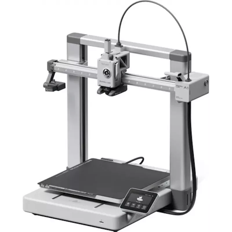 Bambu Lab A1 3D spausdintuvas, 256 x 256 x 256 mm statybos tūris, 500 mm/s maksimalus greitis, automatinis stalo niveliavimas, tiesioginė pavara, Wi-Fi, tekstūruota PEI plokštė
