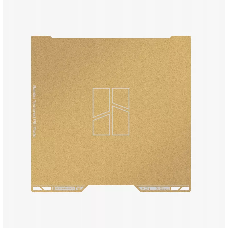 Bambu Lab Magnetic PEI Sheet - Powder Coated Stainless Steel - H2C Series - 256x256 mm