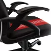 Baracuda ABALONE-B/R žaidimų kėdė juoda/raudona – ergonomiška PU oda, 2D porankiai, 4 klasės dujinis pakėlimas