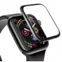 Baseus 0,23 mm lenkto ekrano grūdinto stiklo apsauginė plėvelė, skirta Apple Watch 38mm, juoda (SGAPWA4-C01)
