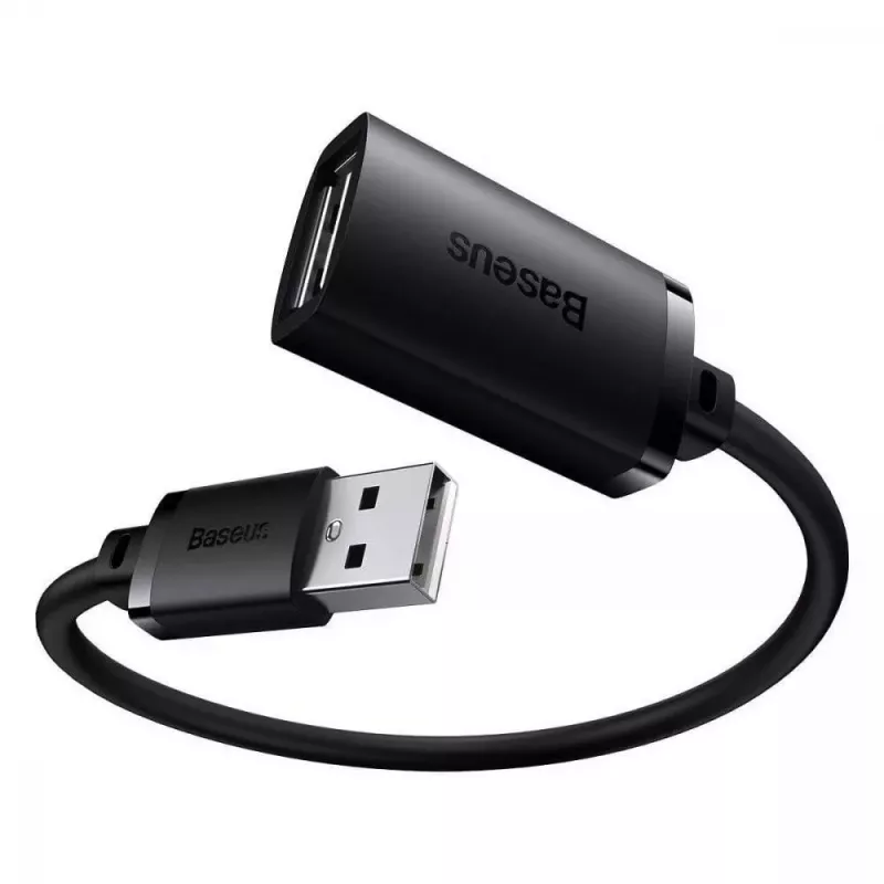 Baseus AirJoy Series USB 2.0 ilginamasis kabelis 1,5 m, juodas