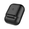 Baseus Apple 2in1 silikoninis apsauginis ir belaidžio įkrovimo dėklas AirPods, juodas