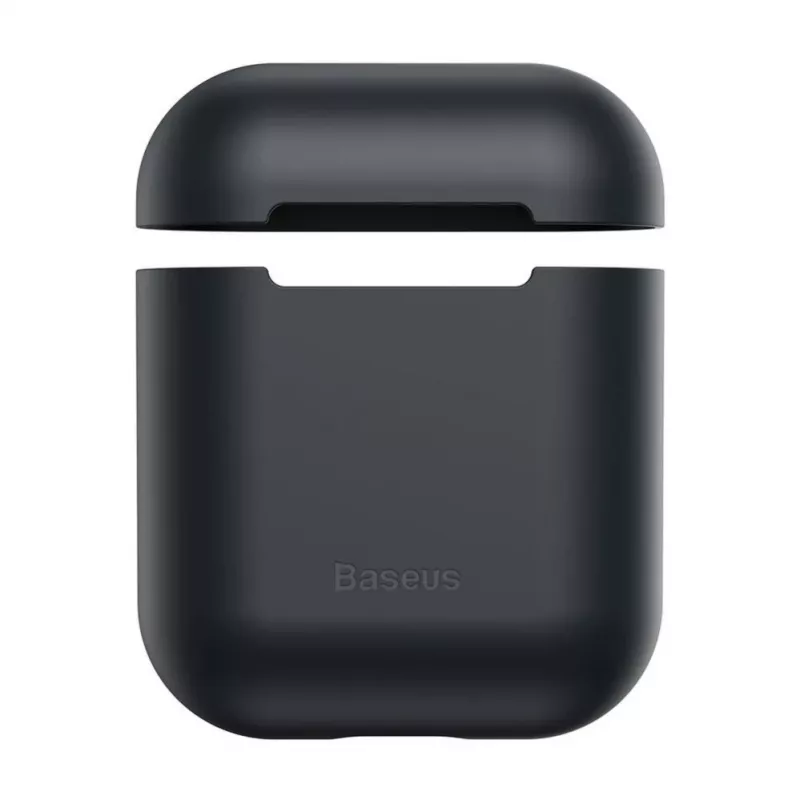 Baseus Apple AirPods 1/2 Dėklas Super Plonas Juodas