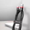Baseus Cafule laidas, patvarus, nailono pintas, USB-A į USB-C, QC3.0, 2A, 3 m, raudonas (CATKLF-U09)