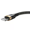 Baseus Cafule Lightning kabelis 2A 3m Auksinis/Juodas (CALKLF-RV1)