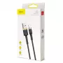 Baseus Cafule Lightning kabelis 2A 3m Auksinis/Juodas (CALKLF-RV1)