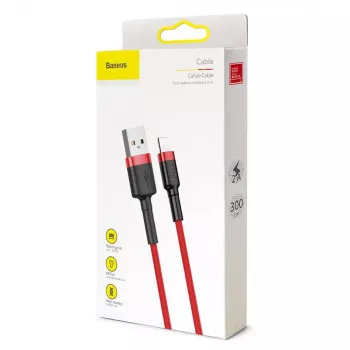 Baseus Cafule Lightning Cable 2A 3m Red/Black (CALKLF-R09)