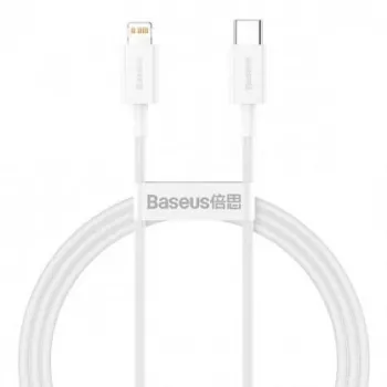 Baseus Cafule Series Metal USB-C į Lightning laidas 1m baltas