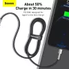Baseus Cafule Series Metal USB-C į Lightning laidas PD 20W 1m juodas