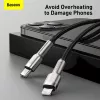 Baseus Cafule Series Metal USB-C į Lightning laidas PD 20W 1m juodas