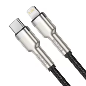 Baseus Cafule Series Metal USB-C į Lightning laidas PD 20W 1m juodas