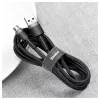 Baseus Cafule USB 2.0 Type A į Micro B kištukas-kištukas laidas 2m (juodas)