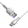 Baseus Cafule USB-A į USB-C laidas, 66W, 1m, baltas