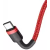 Baseus Cafule USB-C į USB-C PD 2.0 60W greito įkrovimo laidas, 2 m, raudonas (CATKLF-H09)
